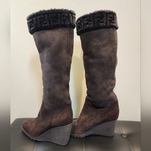 Fendi Monogram Fold-Over Boots ✨